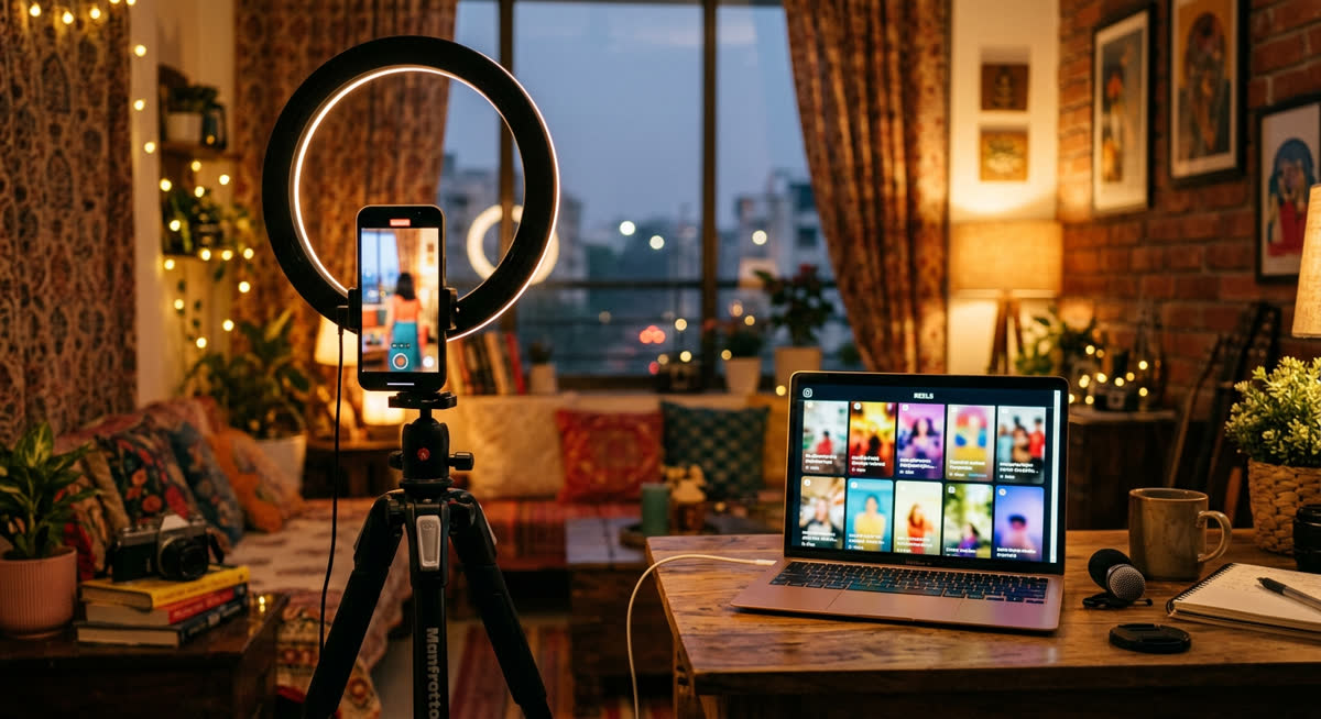 Instagram Reels edited in vertical format