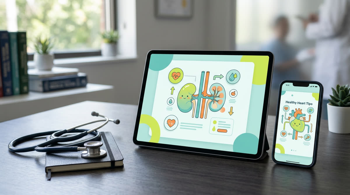 Healthcare awareness explainer graphics and video frames in Hindi and English for hospitals and doctors